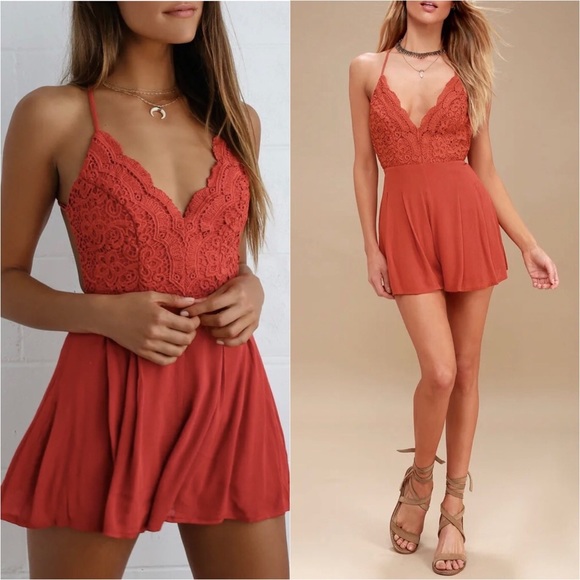 Lulus Pants - Lulus Boho/Festival Lace Floral Summer Cute Romper
